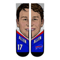 Josh Allen - Buffalo Bills - Game Face Crew Socks