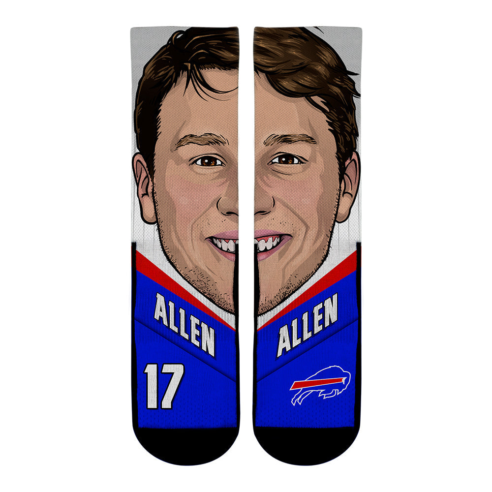 Josh Allen - Buffalo Bills - Game Face Crew Socks