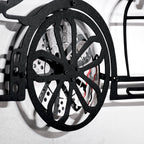 WONDERWALL 'L’Atelier Fun Collection' Porsche Cayman GT4 Wall Art – Steel Silhouette with Spinning Wheels-KAFMEKA007