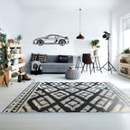 WONDERWALL 'L’Atelier Fun Collection' Porsche Cayman GT4 Wall Art – Steel Silhouette with Spinning Wheels-KAFMEKA007
