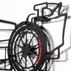 WONDERWALL 'L’Atelier Fun Collection' Formula 1 Wall Art – Steel Silhouette Racing Car with Spinning Wheels-KAFMEKA023