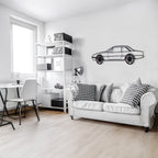 WONDERWALL 'L’Atelier Fun Collection' 1985 Ferrari 400i Wall Art – Classic Steel Silhouette with Spinning Wheels-KAFMEKA024