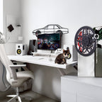 WONDERWALL 'L’Atelier Fun Collection' 1985 Ferrari 400i Wall Art – Classic Steel Silhouette with Spinning Wheels-KAFMEKA024