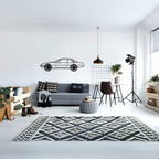 WONDERWALL 'L’Atelier Fun Collection' 1985 Ferrari 400i Wall Art – Classic Steel Silhouette with Spinning Wheels-KAFMEKA024