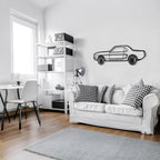 WONDERWALL 'L’Atelier Fun Collection' 1964 Ford Mustang Wall Art – Classic Steel Silhouette with Spinning Wheels-KAFMEKA025