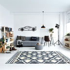 WONDERWALL 'L’Atelier Fun Collection' McLaren Wall Art – Exotic Supercar Steel Silhouette with Spinning Wheels-KAFMEKA031