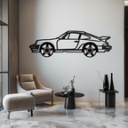 WONDERWALL 'L’Atelier Fun Collection' Porsche 911 Classic Metal Wall Art – Rotating Wheel Automotive Silhouette, Premium Gift for Car Lovers- KAFMEKA049