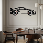 WONDERWALL 'L’Atelier Fun Collection' Porsche 911 GT2 Metal Wall Art – Rotating Wheel Motorsport Silhouette | Premium Gift for Car Enthusiasts ,KAFMEKA050