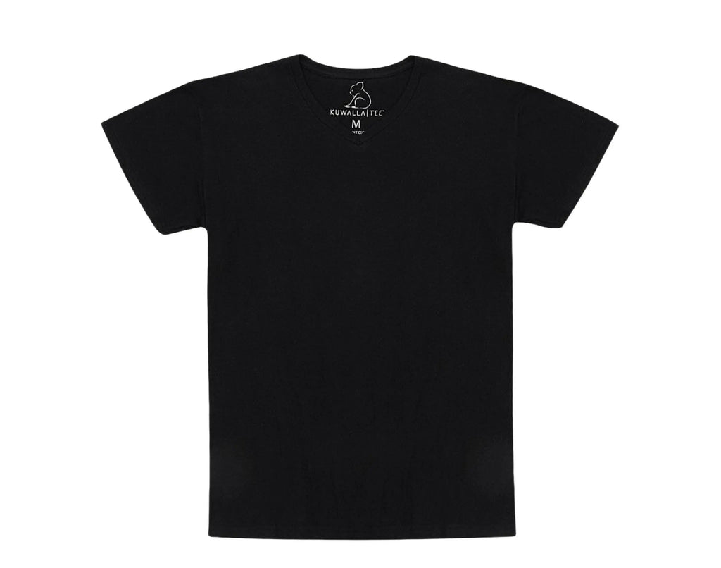 Kuwalla Tee Crew V-Neck Men T‑Shirt 3‑Pack Mix Black/White/Grey