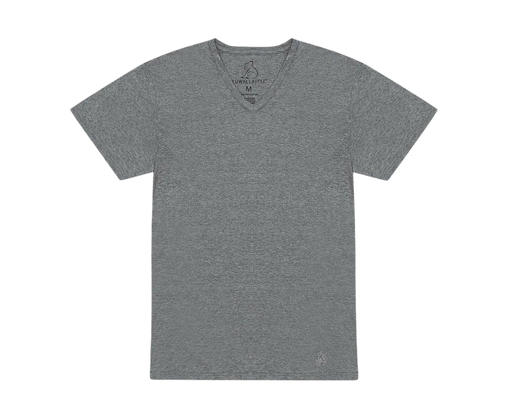 Kuwalla Tee Crew V-Neck Men T‑Shirt 3‑Pack Mix Black/White/Grey