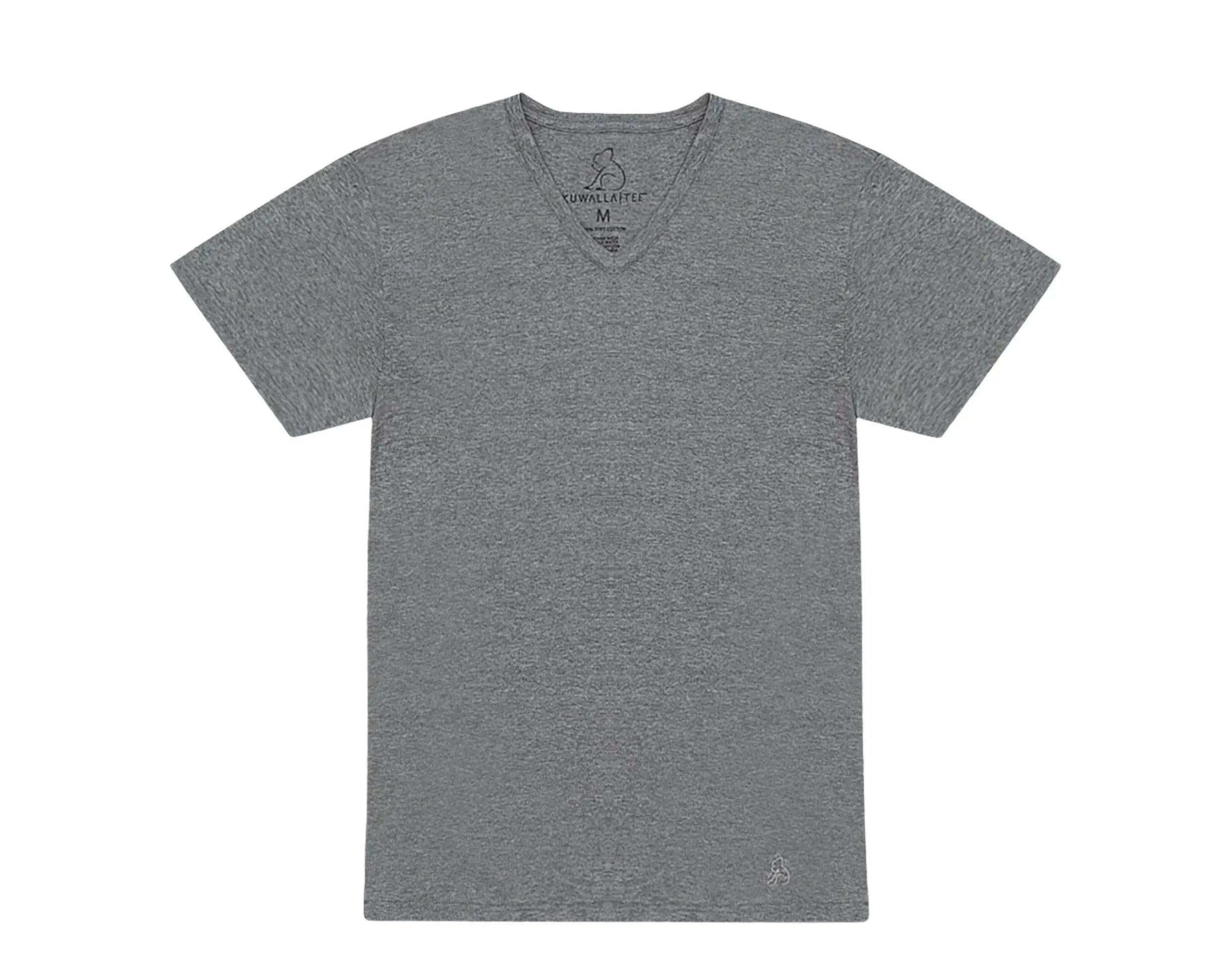 Kuwalla Tee Crew V-Neck Men T‑Shirt 3‑Pack Mix Black/White/Grey