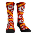 Kansas City Chiefs - Logo Sketch (Red) Crew Socks