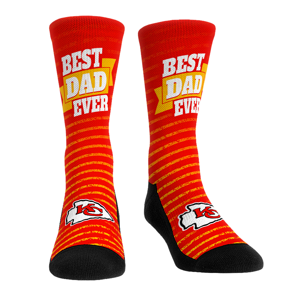 Kansas City Chiefs - Best Dad Ever Crew Socks