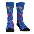 Kansas Jayhawks - Cracked Marble Crew Socks