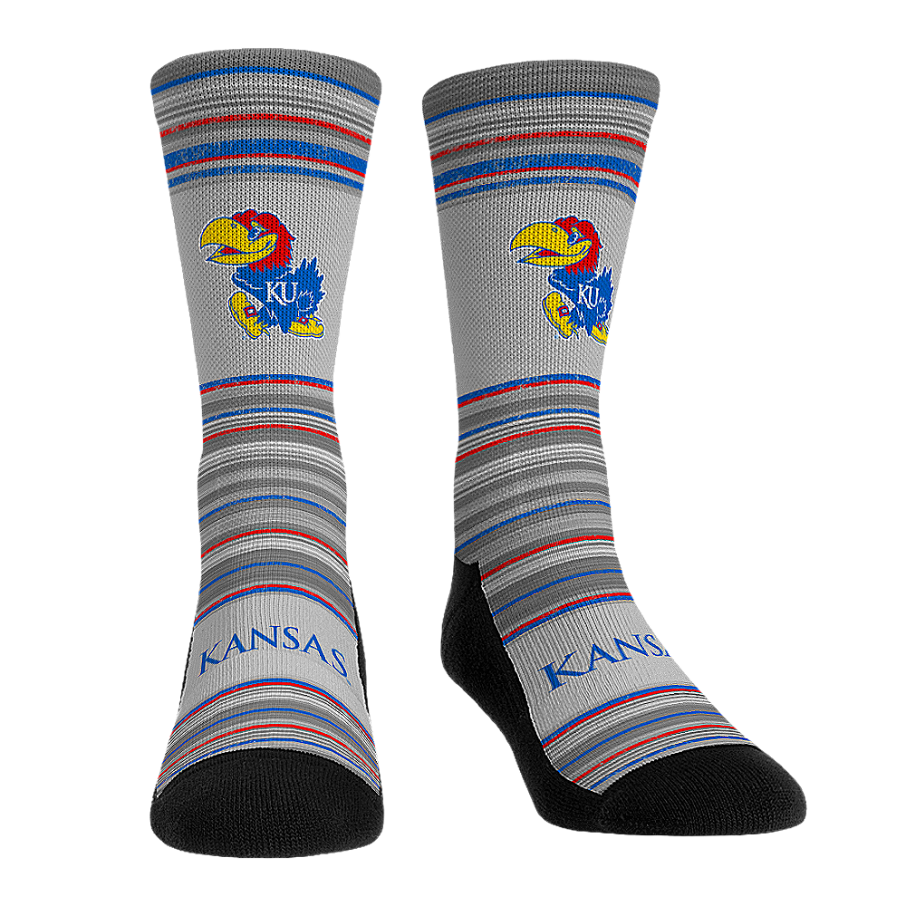 Kansas Jayhawks - Heather Classics Crew Socks