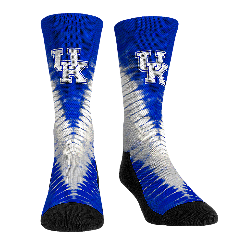 Kentucky Wildcats - V Shape Tie Dye Crew Socks