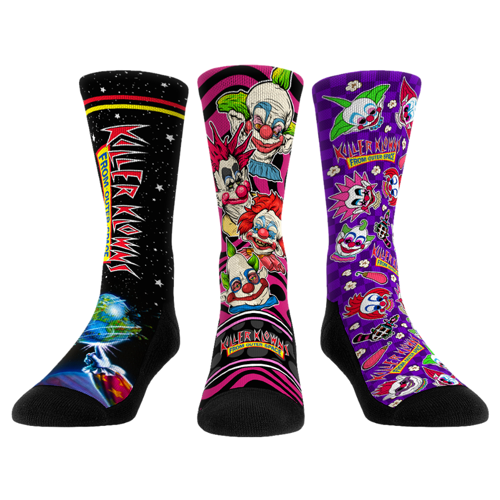Killer Klowns from Outer Space - 3-Pack Crew Socks