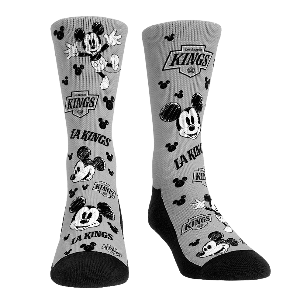 Los Angeles Kings - Disney - Mickey Sketch Crew Socks