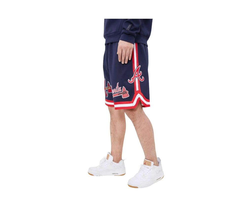 Pro Standard Atlanta Braves Pro Team Men Jogger Shorts Midnight Navy
