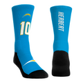 Justin Herbert - Los Angeles Chargers - Jersey (Blue) Crew Socks