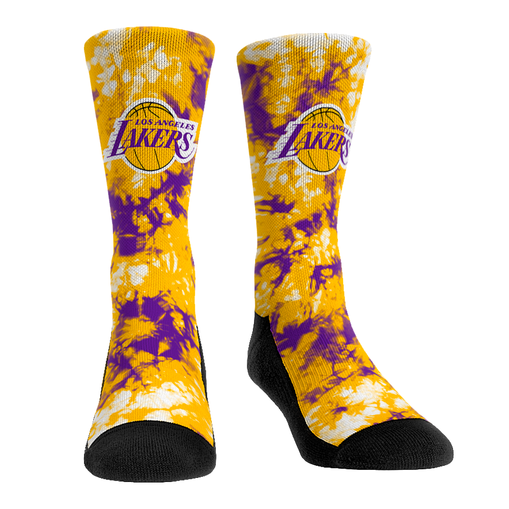 Los Angeles Lakers - Team Tie Dye Crew Socks