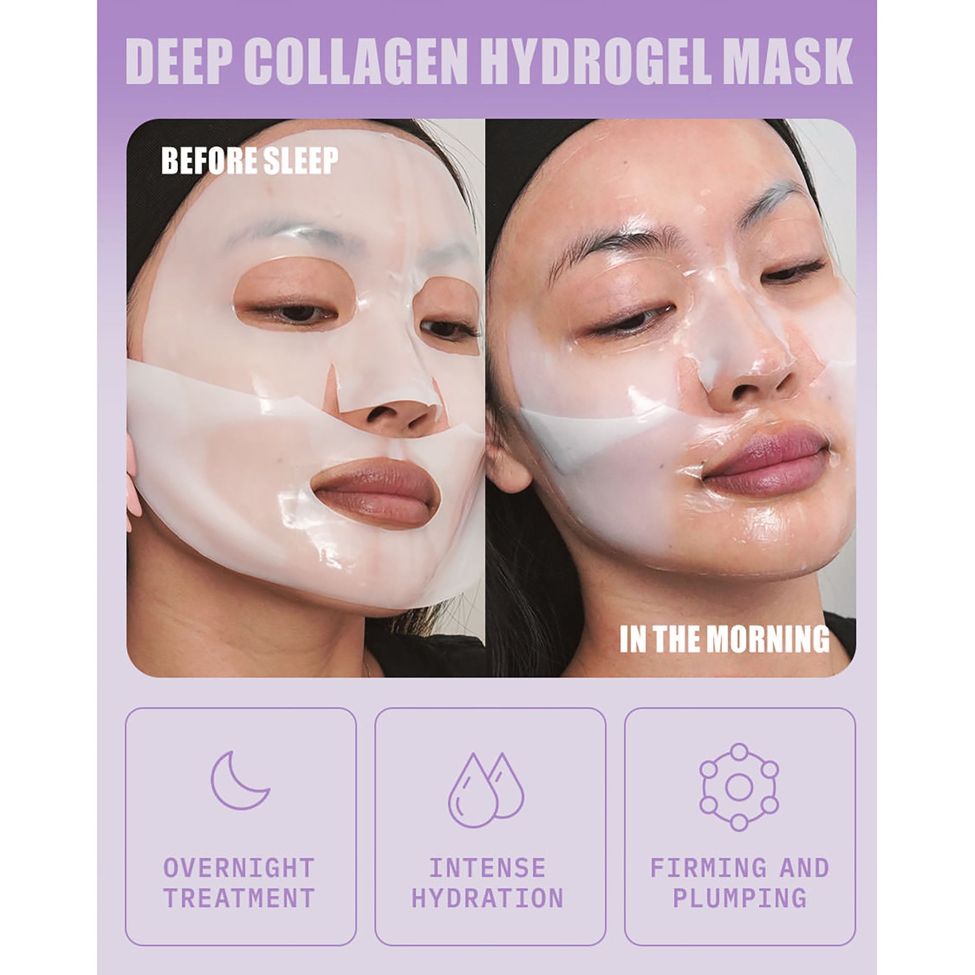 Deep Collagen Glass Skin Overnight Mask 4 - pack