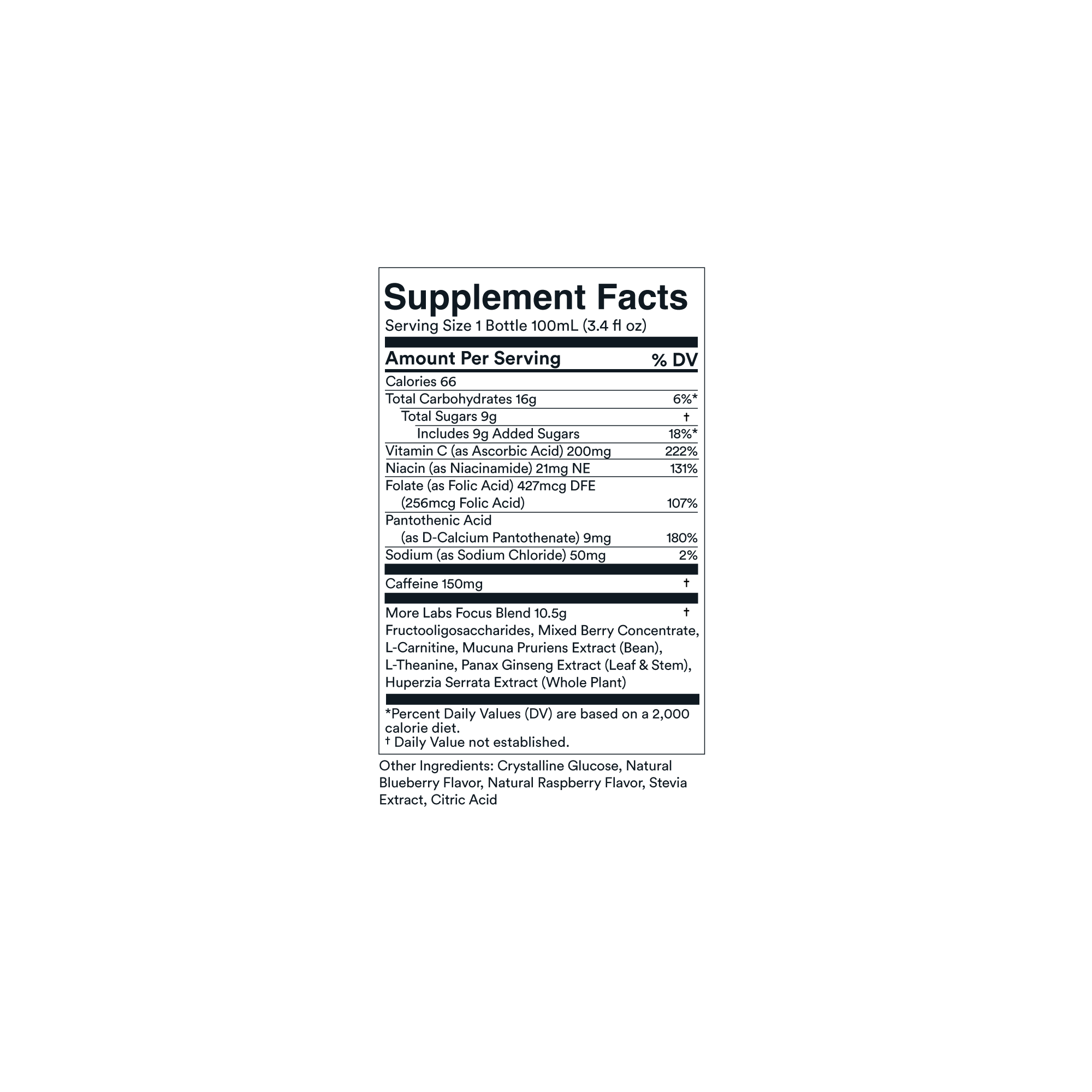 liquid focus | 6, 12, or 24-Pack Berry-Flavored Energy+Focus Supplement 3.4oz.