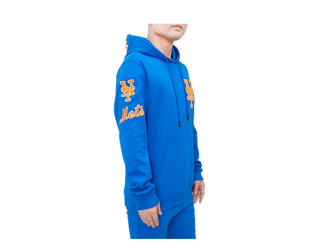 Pro Standard New York Mets Classic Chenille Men Hoodie Royal Blue