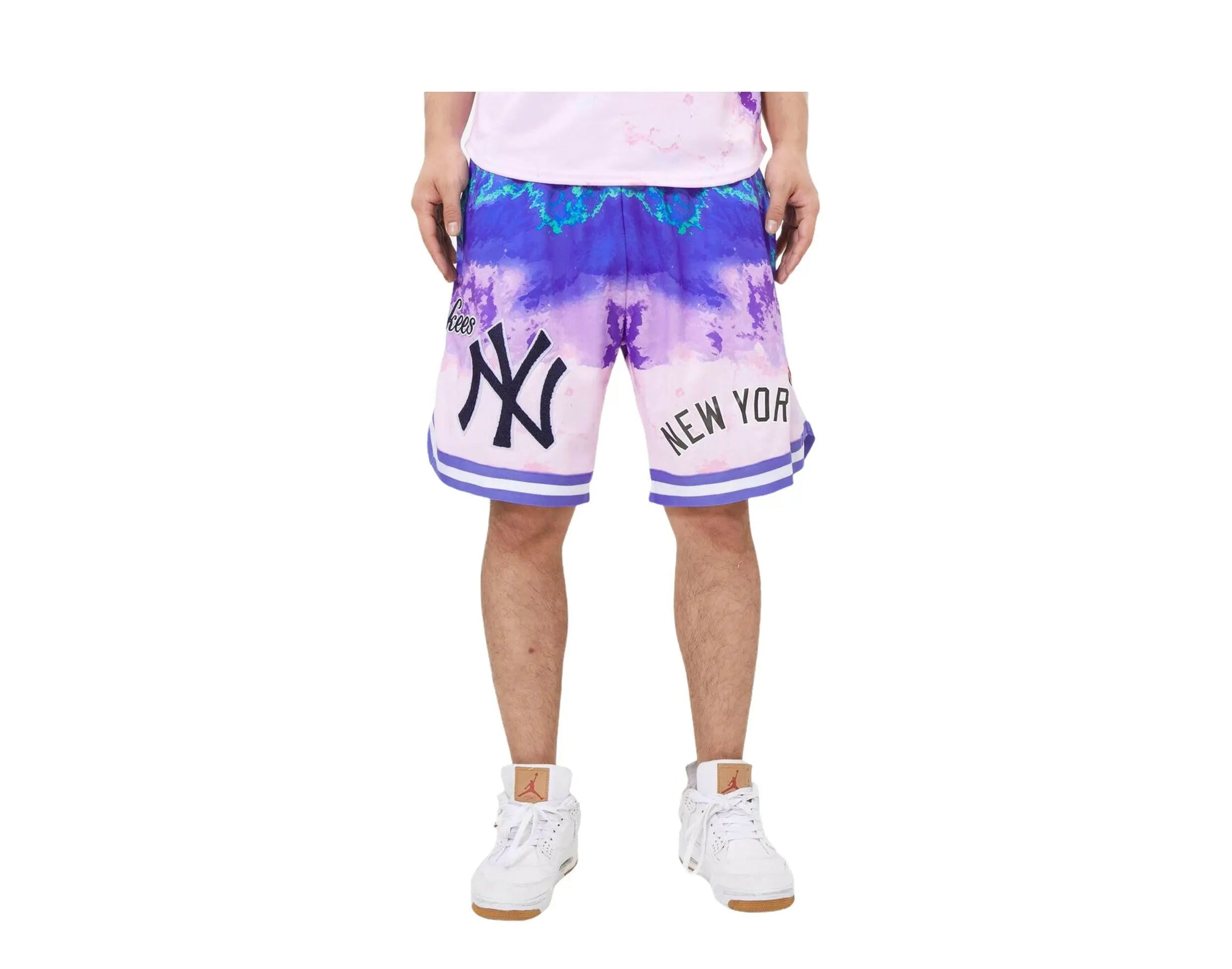 Pro Standard New York Yankees Pro Team Pink Dye Men Shorts Pink Dye