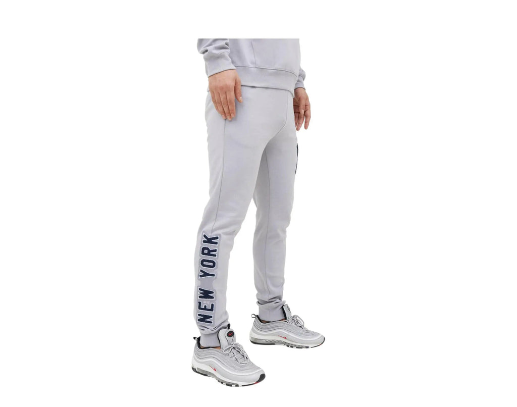 Pro Standard New York Yankees Classic Chenille Men Joggers Grey/Navy