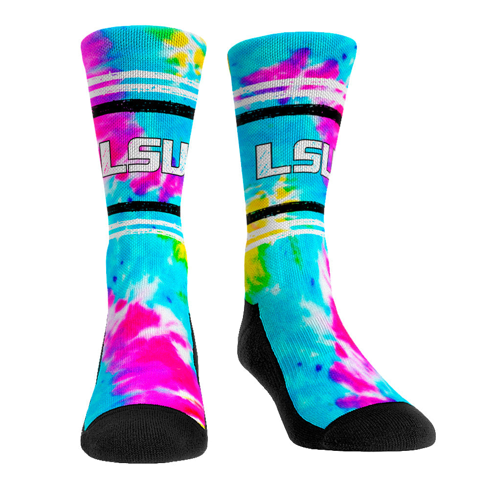 LSU Tigers - Multicolor Crew Socks