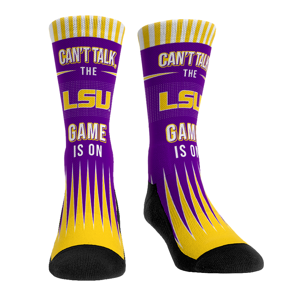 LSU Tigers - Can't Talk Crew Socks