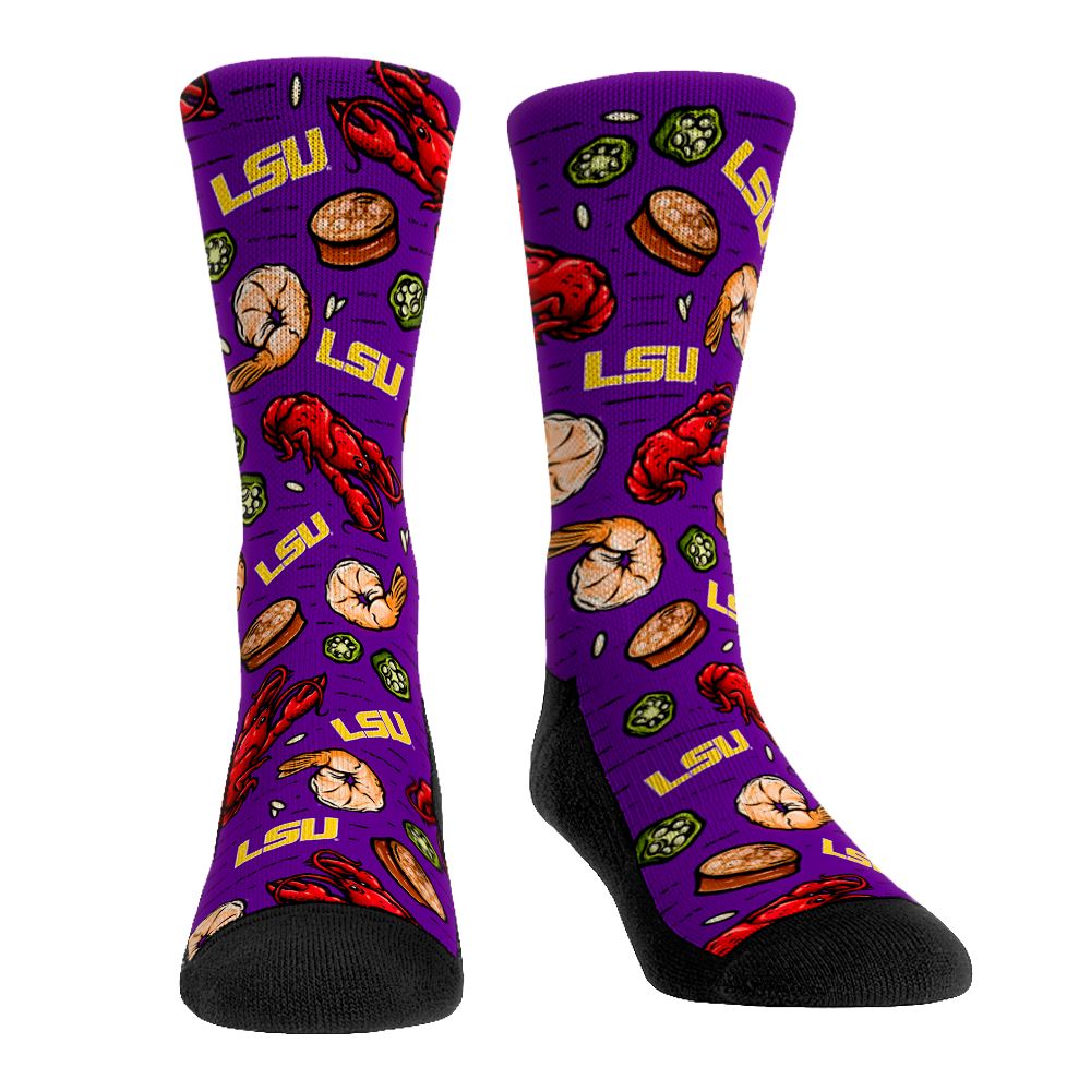 LSU Tigers - Gumbo Crew Socks