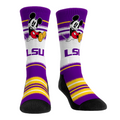 LSU Tigers - Disney - Sit Stripe Crew Socks