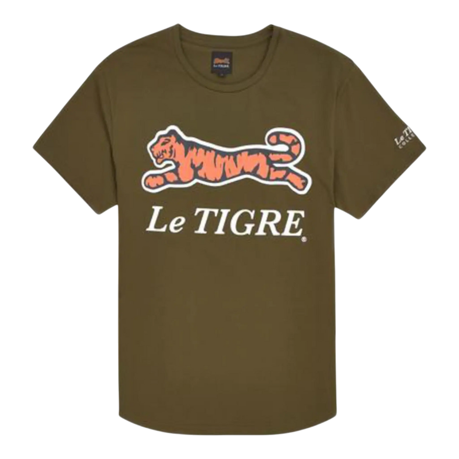Le Tigre Classic Logo Men’s T-Shirt – Green