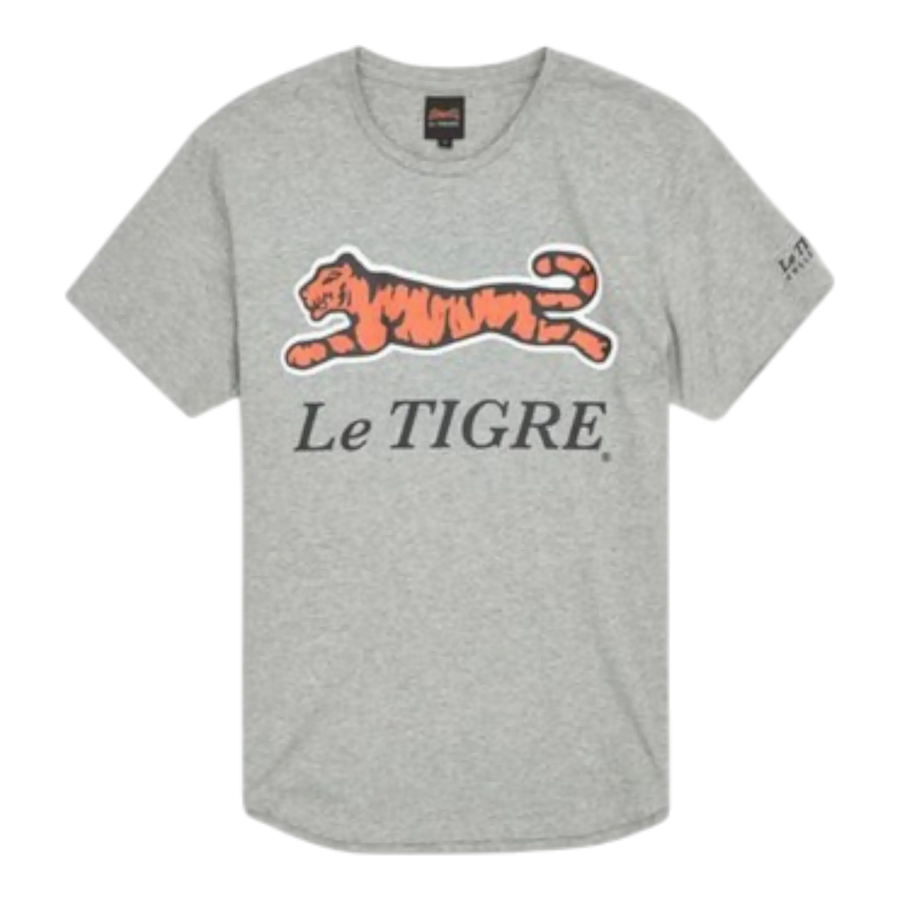 Le Tigre Classic Logo Men’s T-Shirt – Grey