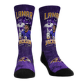 Lamar Jackson - Baltimore Ravens - Retro Photo Crew Socks