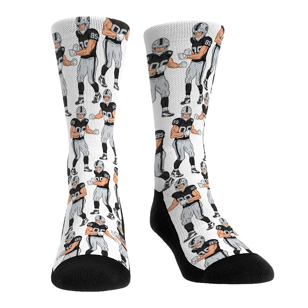 Brock Bowers - Las Vegas Raiders - Celebration Crew Socks