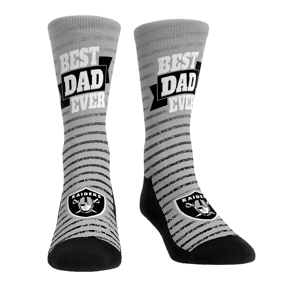 Las Vegas Raiders - Best Dad Ever Crew Socks