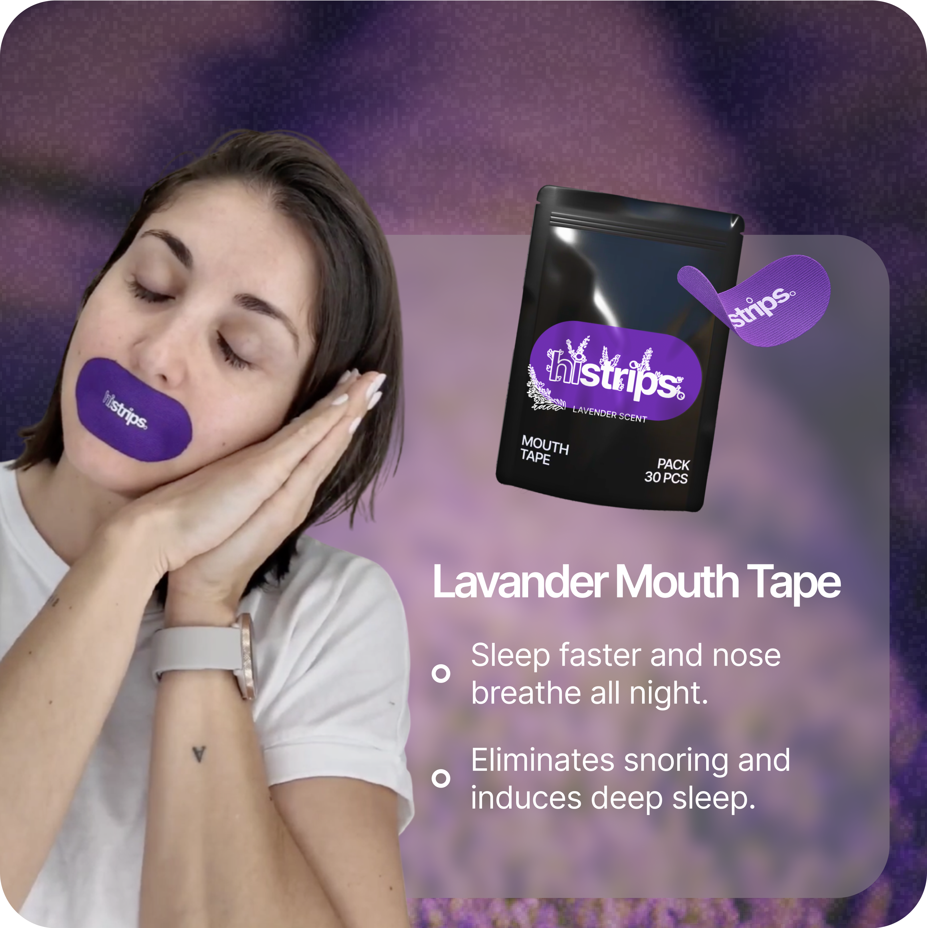 Lavender Mouth Tape