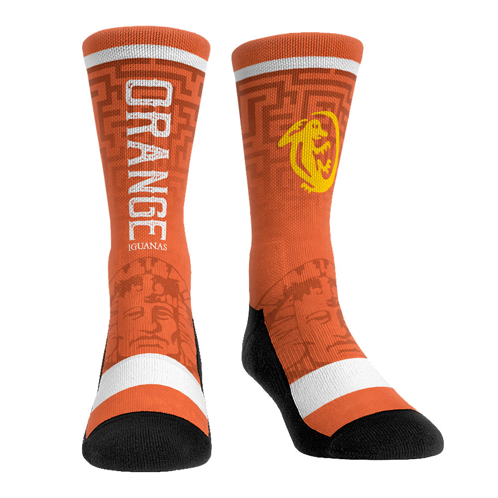 Legends of the Hidden Temple - Jersey Series - Orange Iguanas Crew Socks