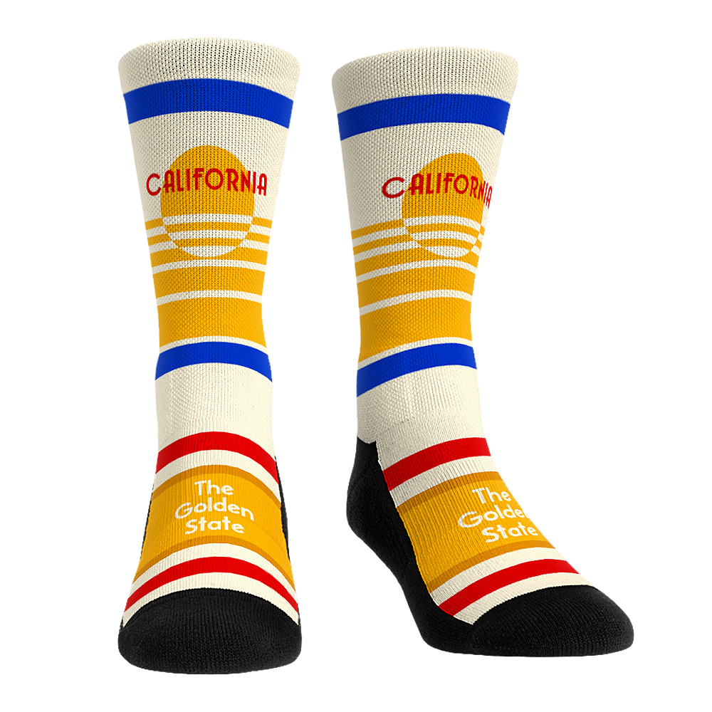 California - License Plate (Sunset) Crew Socks