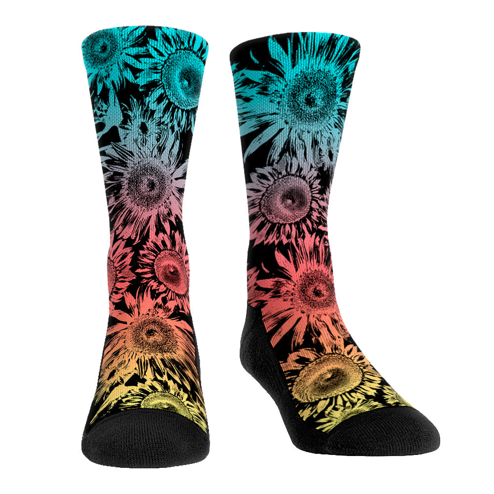Floral Fade Crew Socks