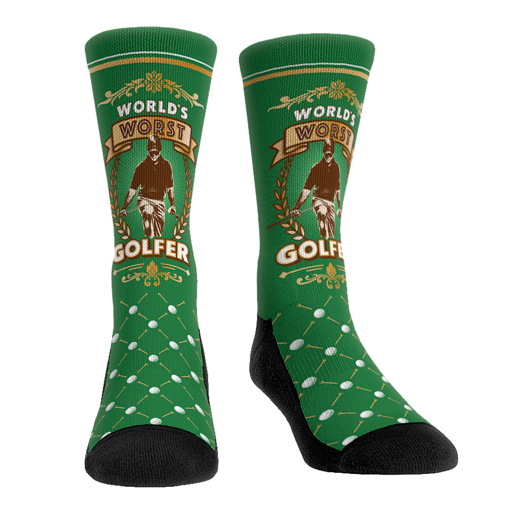 World's Worst Golfer Crew Socks