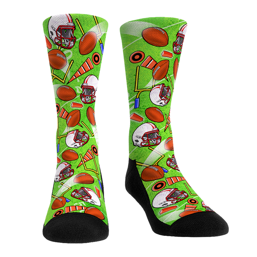 Football - All-Over Crew Socks