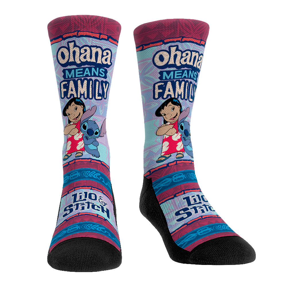 Lilo & Stitch - Ohana Means Family Crew Socks