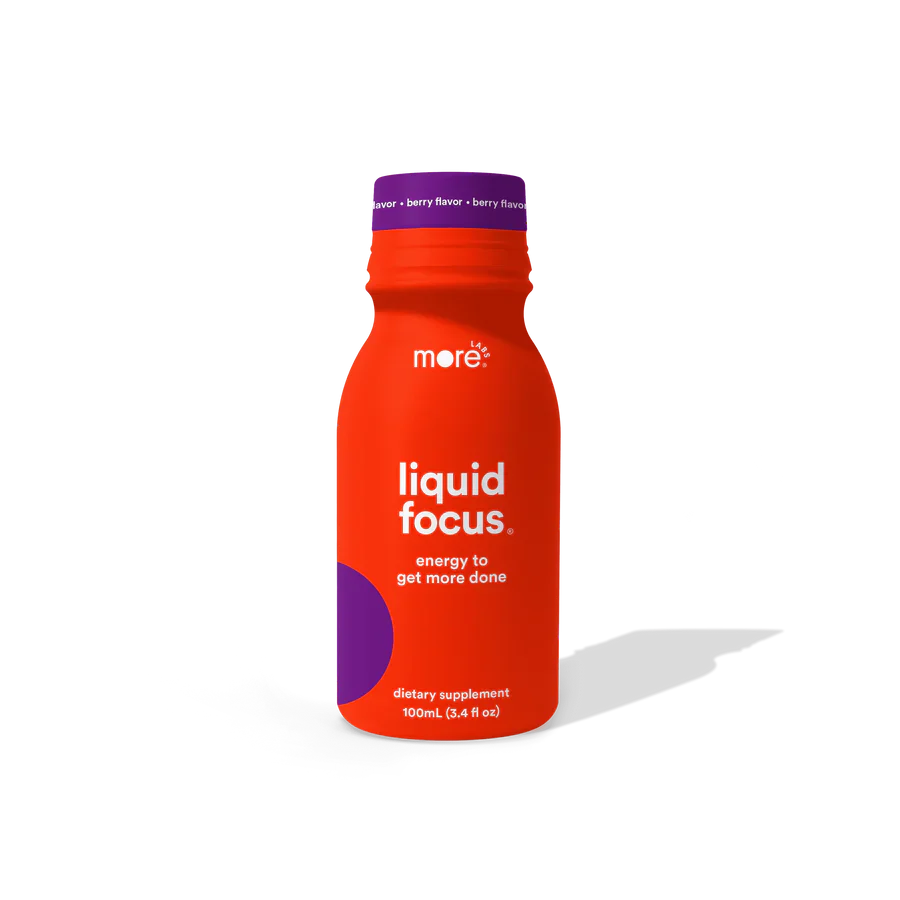 liquid focus | 6, 12, or 24-Pack Berry-Flavored Energy+Focus Supplement 3.4oz.