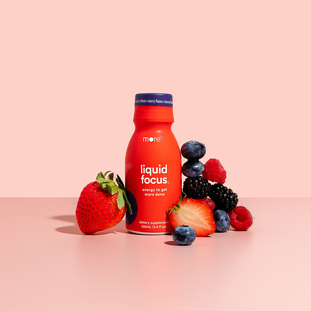 liquid focus | 6, 12, or 24-Pack Berry-Flavored Energy+Focus Supplement 3.4oz.