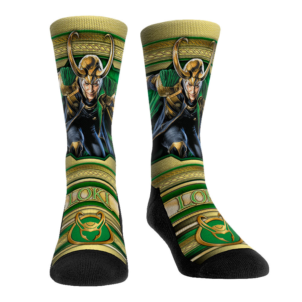 Marvel Loki - Villain Pose Crew Socks