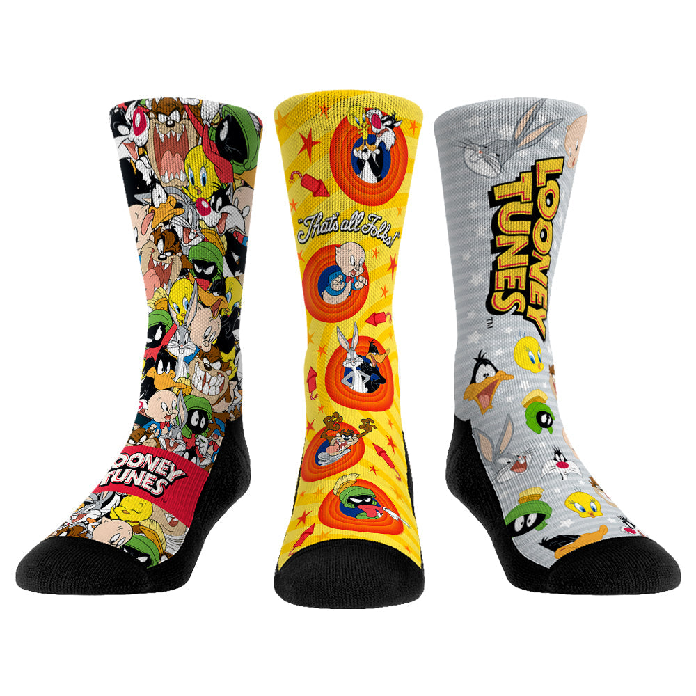 Looney Tunes Crew Socks - 3-Pack